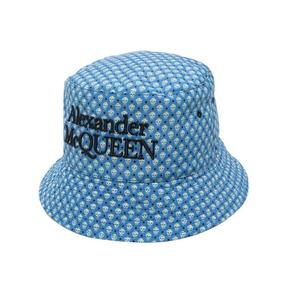 Alexander Mcqueen Men's Bucket Hat With Skull Print